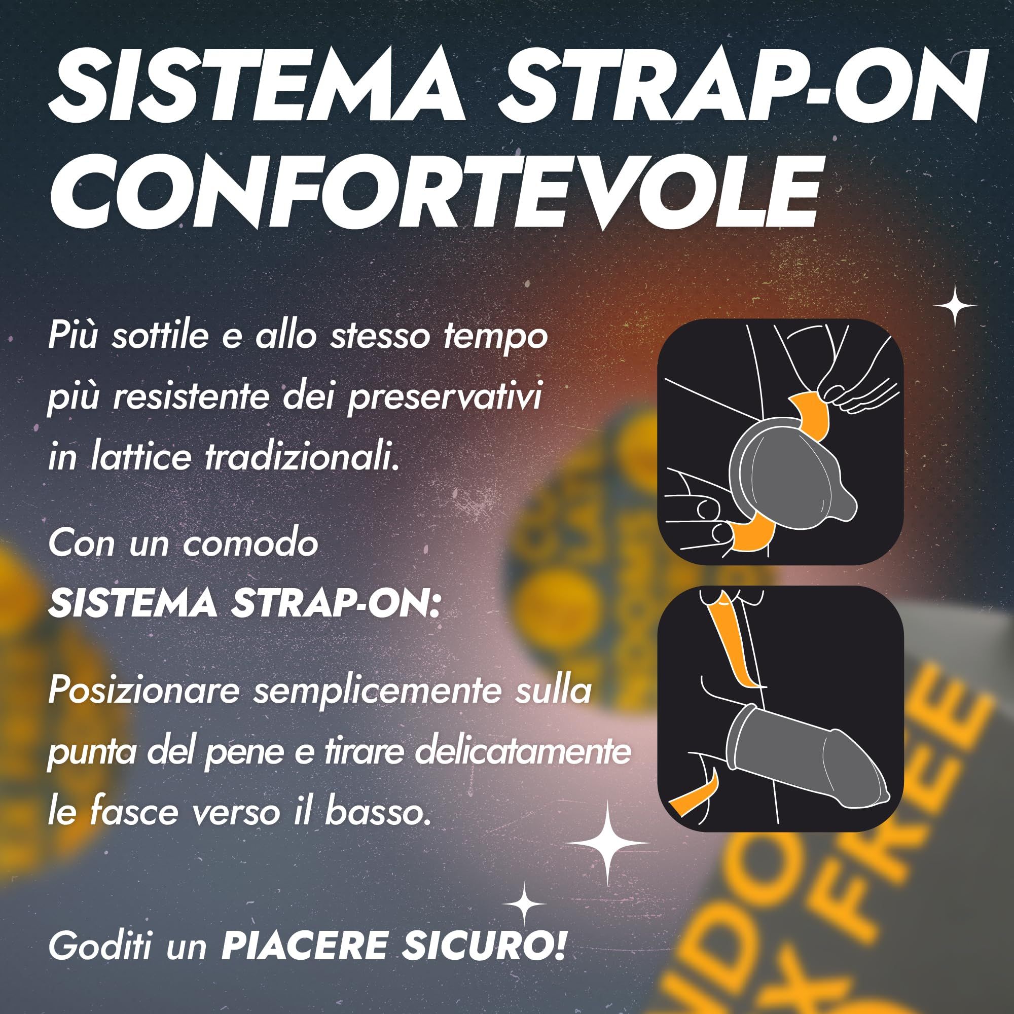 Preservativi Loovara senza lattice, 12 pezzi, taglia standard, ultra sottili.