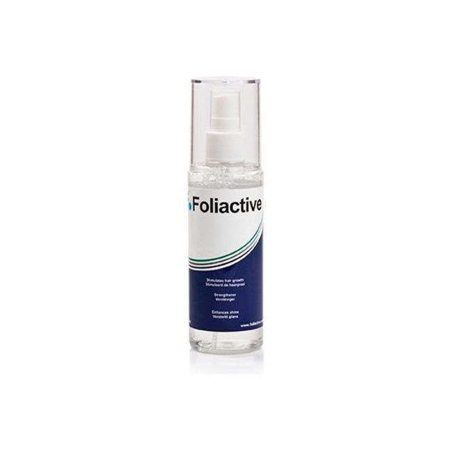 Flacone e confezione Foliactive Spray, 100ml, sigillo "New Formula".