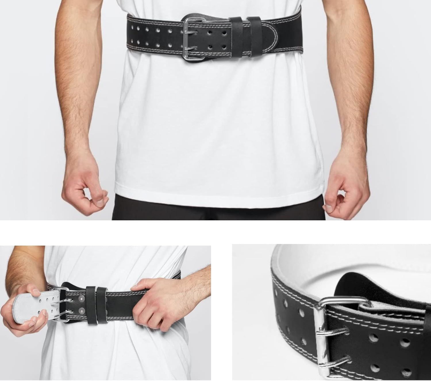 Cintura Palestra Sollevamento Pesi Regolabile Con Fori Pesistica FF