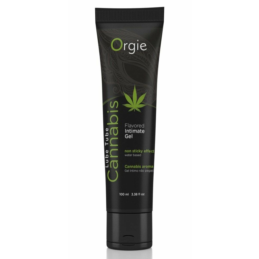 Gel intimo Orgie aroma canapa, a base d'acqua, non appiccicoso.