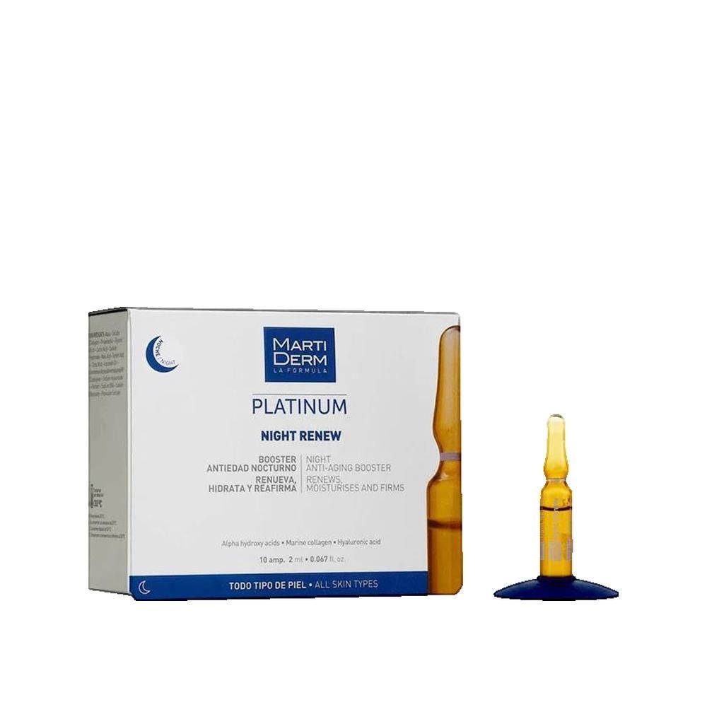 Martiderm Platinum Night Renew Siero Viso Rigenerante Notte