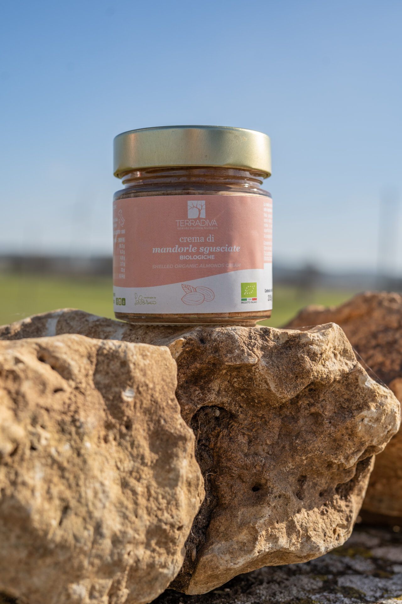 Terradiva crema spalmabile di mandorle sgusciate biologiche