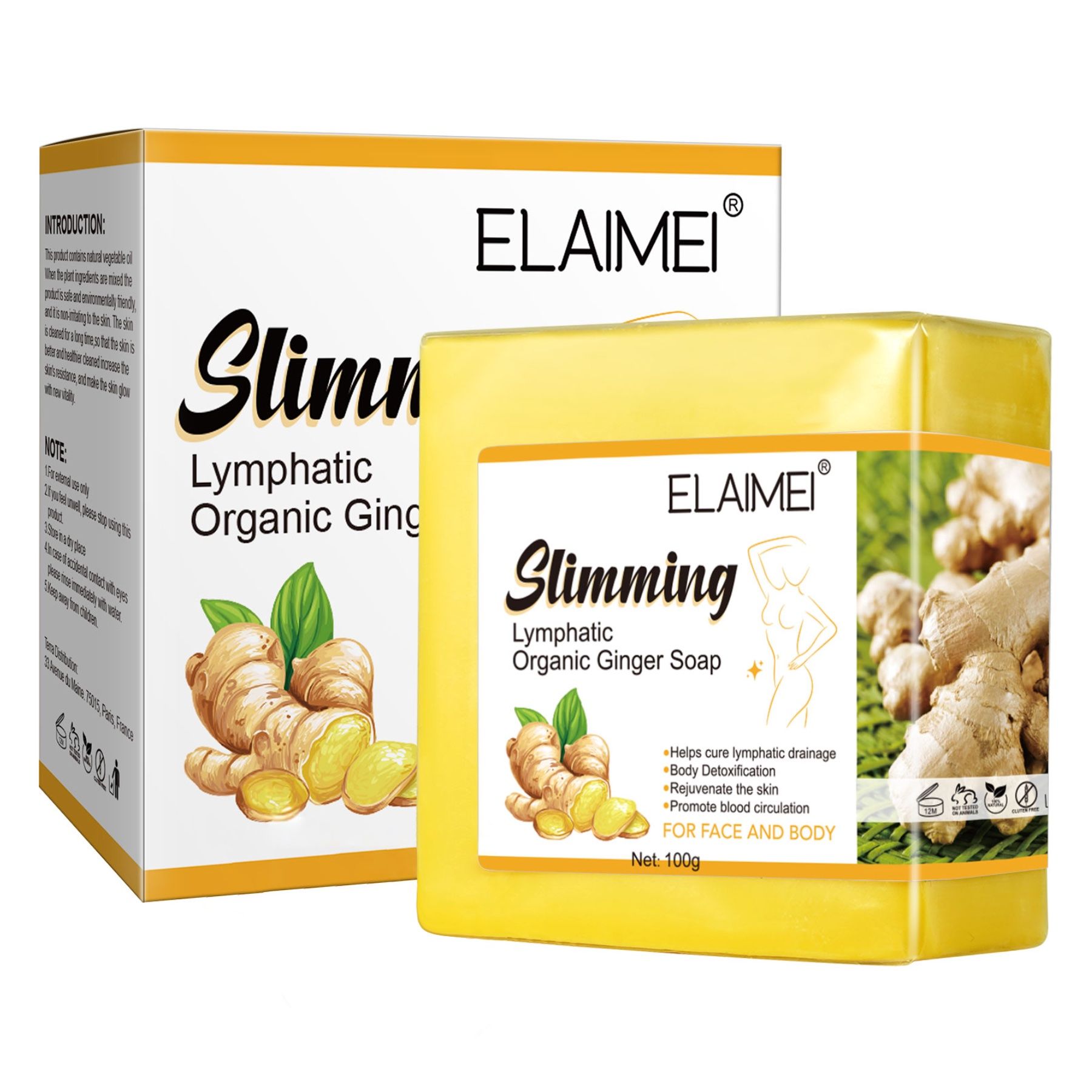 P-Beauty Sapone doccia con acido cogico allo zenzero per la cura della pelle