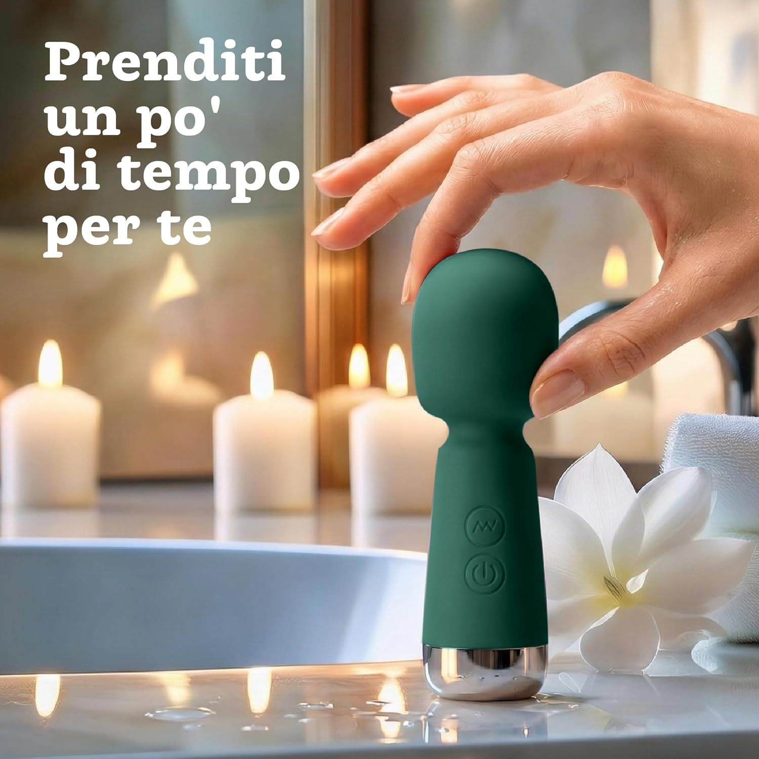 Oliver James Bullet Mini Vibratore, colore verde