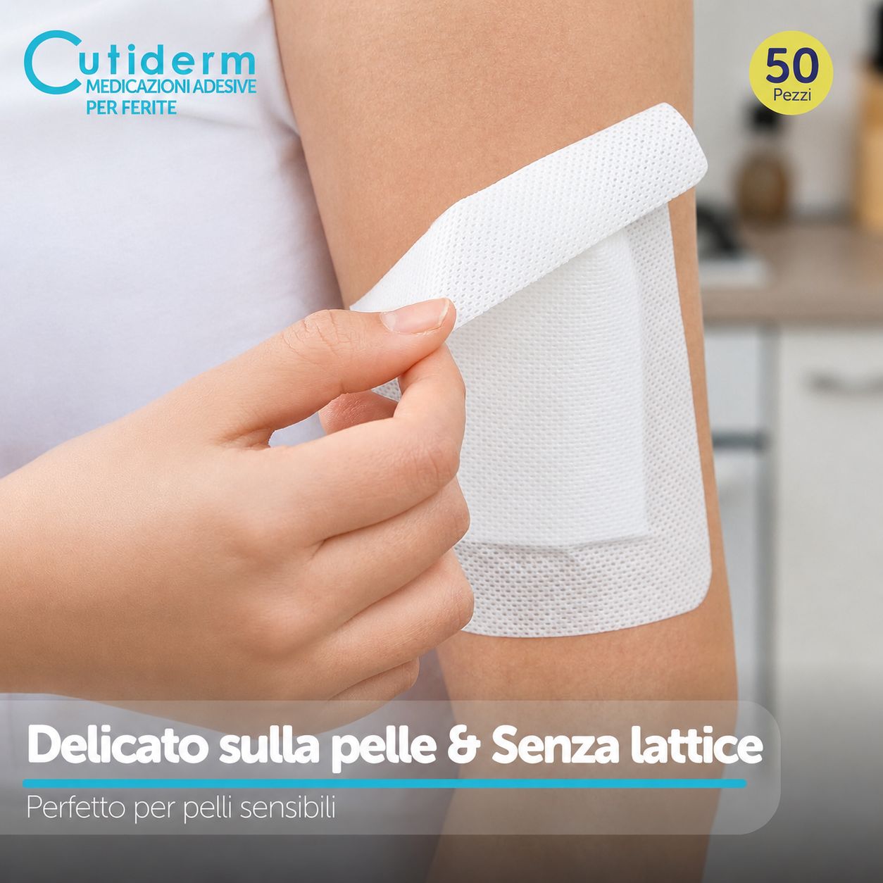 Compresse autoadesive per ferite 10 x 15 cm Cutiderm