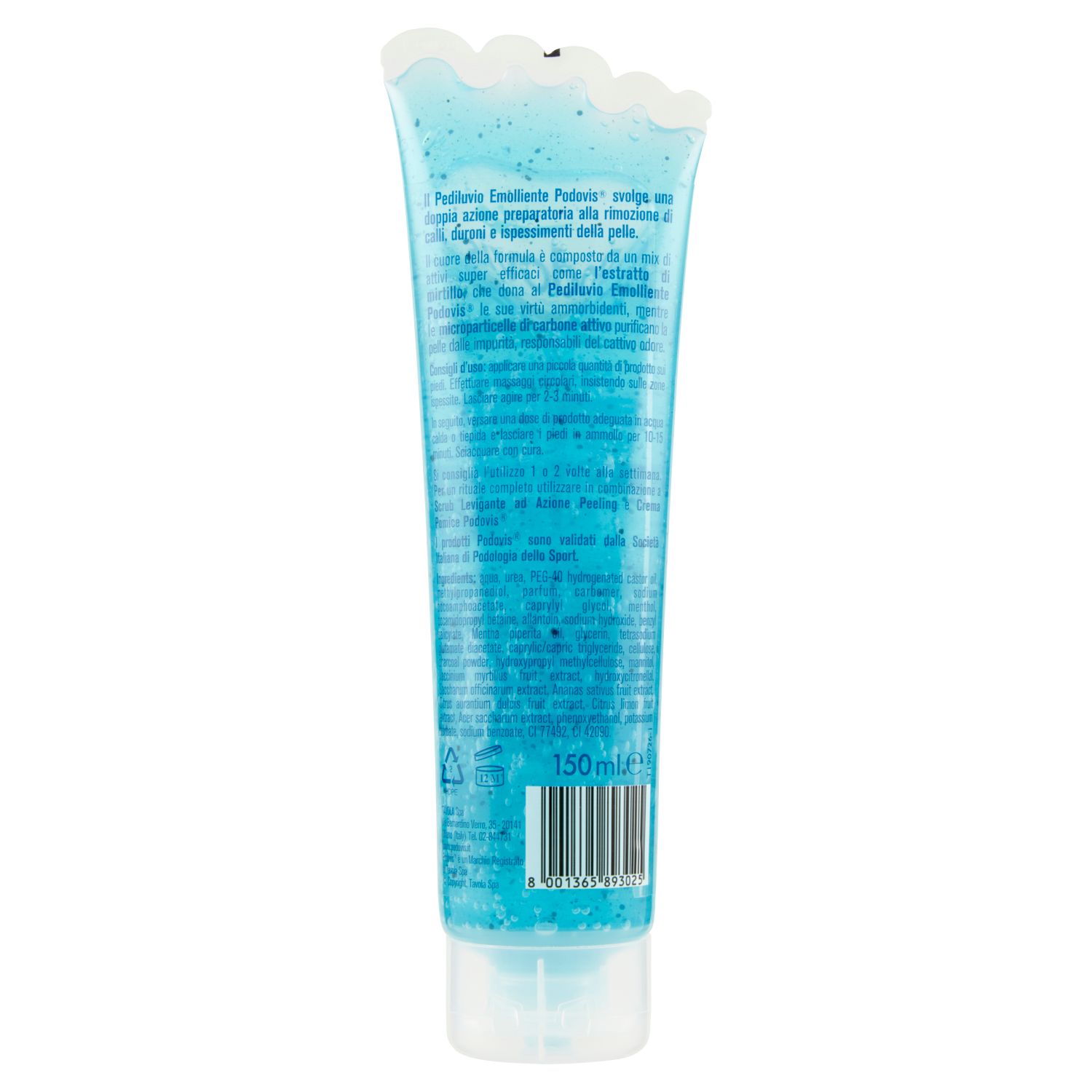 Podovis Pediluvio Emolliente 150 ml Piedi Morbidi Rimozione Calli e Duroni