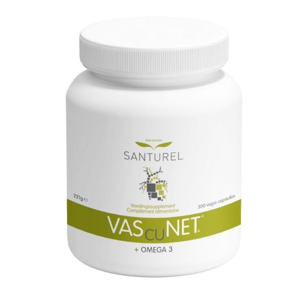 Santurel Vascunet + Omega 3 e Tè Verde - 30 ingredienti attivi– 300 capsule