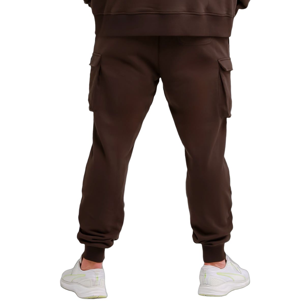 GymBeam Pantaloni sportivi uomo Utility regular cargo marroni con tasche