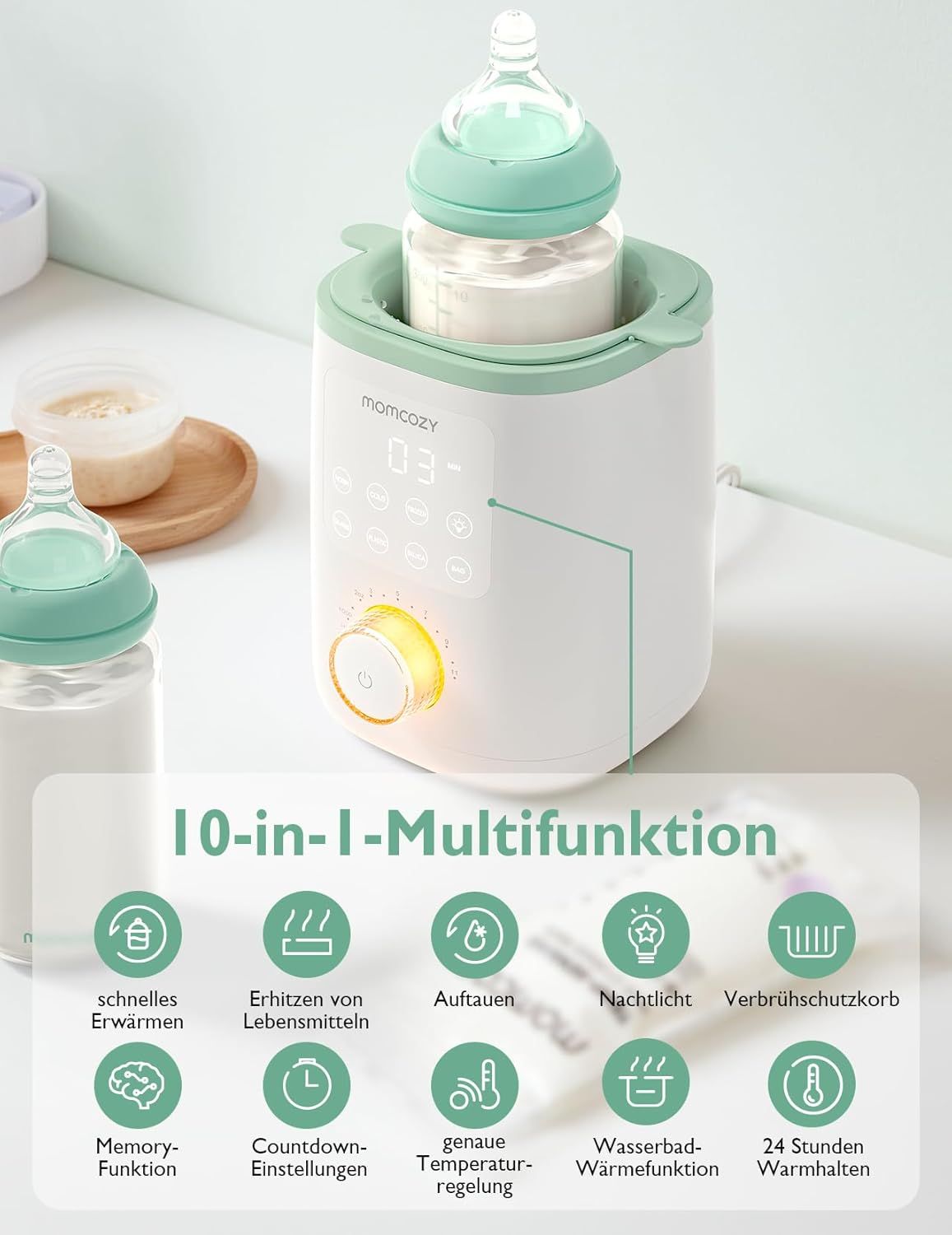 Scaldabiberon Nutri per bambini Momcozy