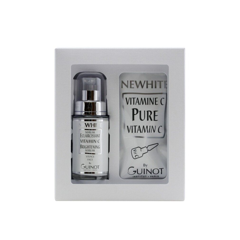 Set Guinot Newhite: siero alla vitamina C e fiala di vitamina C pura.