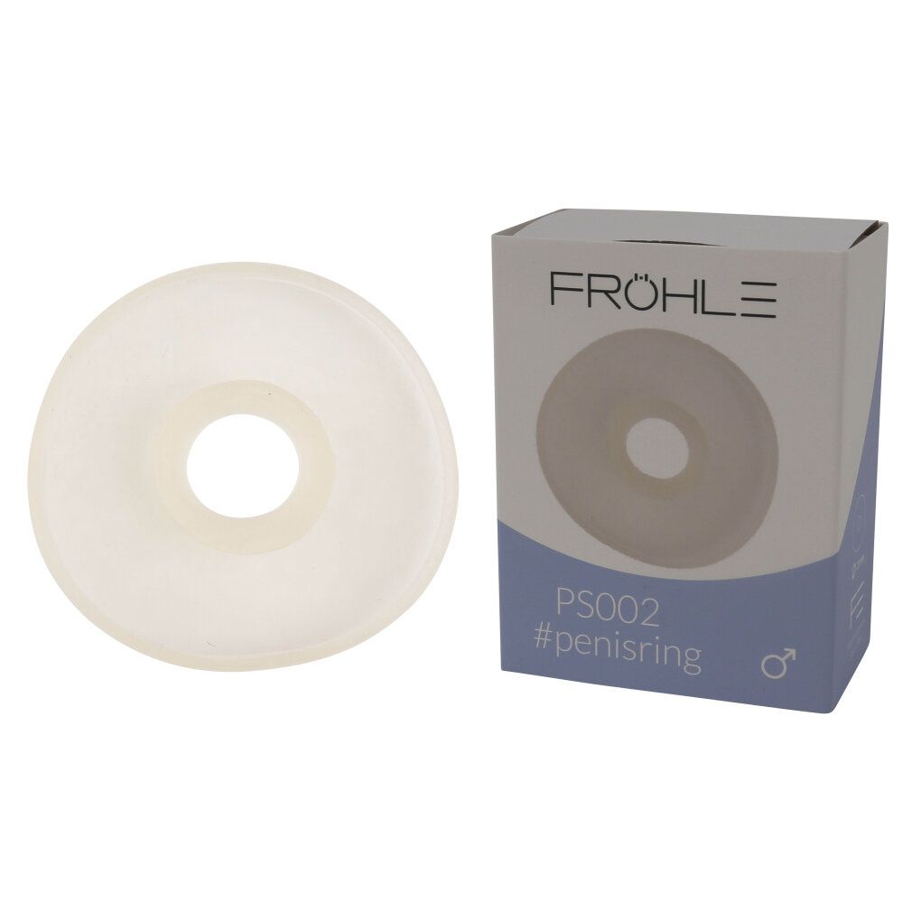 Anello per pene Fröhle PS002, 21 mm, in materiale trasparente, rotondo.