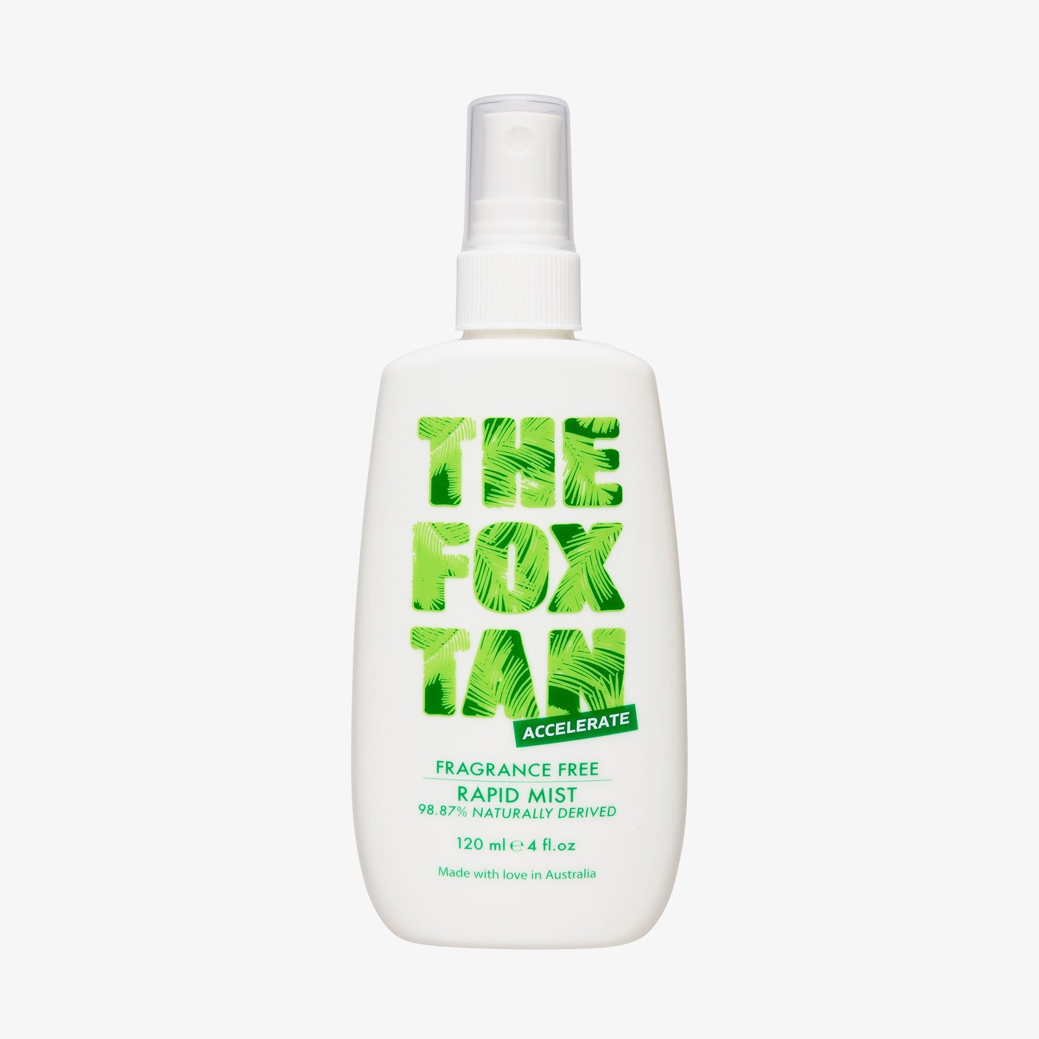 The Fox Tan, Fragrance Free Rapid Tanning Mist, Acceleratore dell'abbronzatura senza profumo, 120 ml