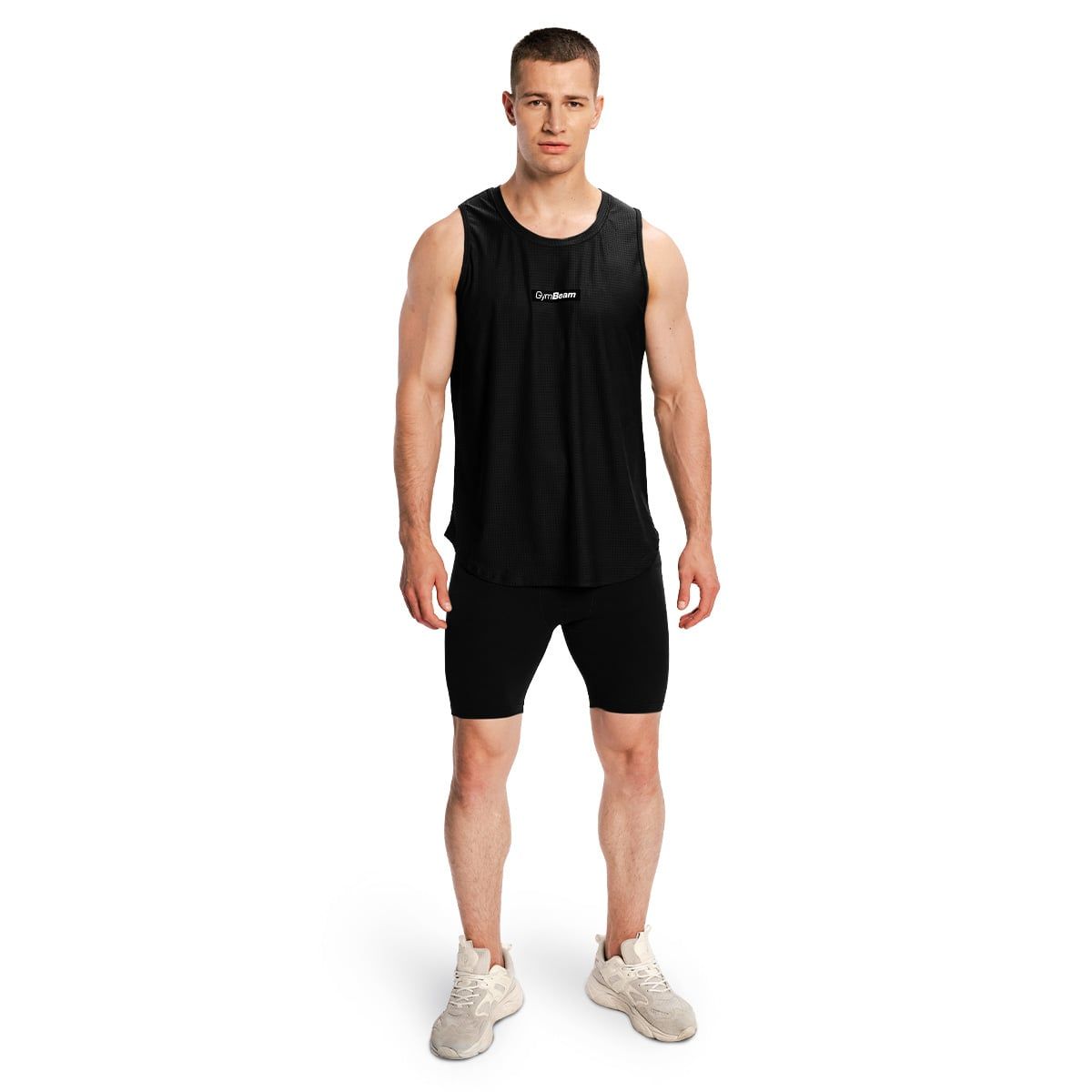GymBeam Pantaloncini uomo Combat slim con elastico Black