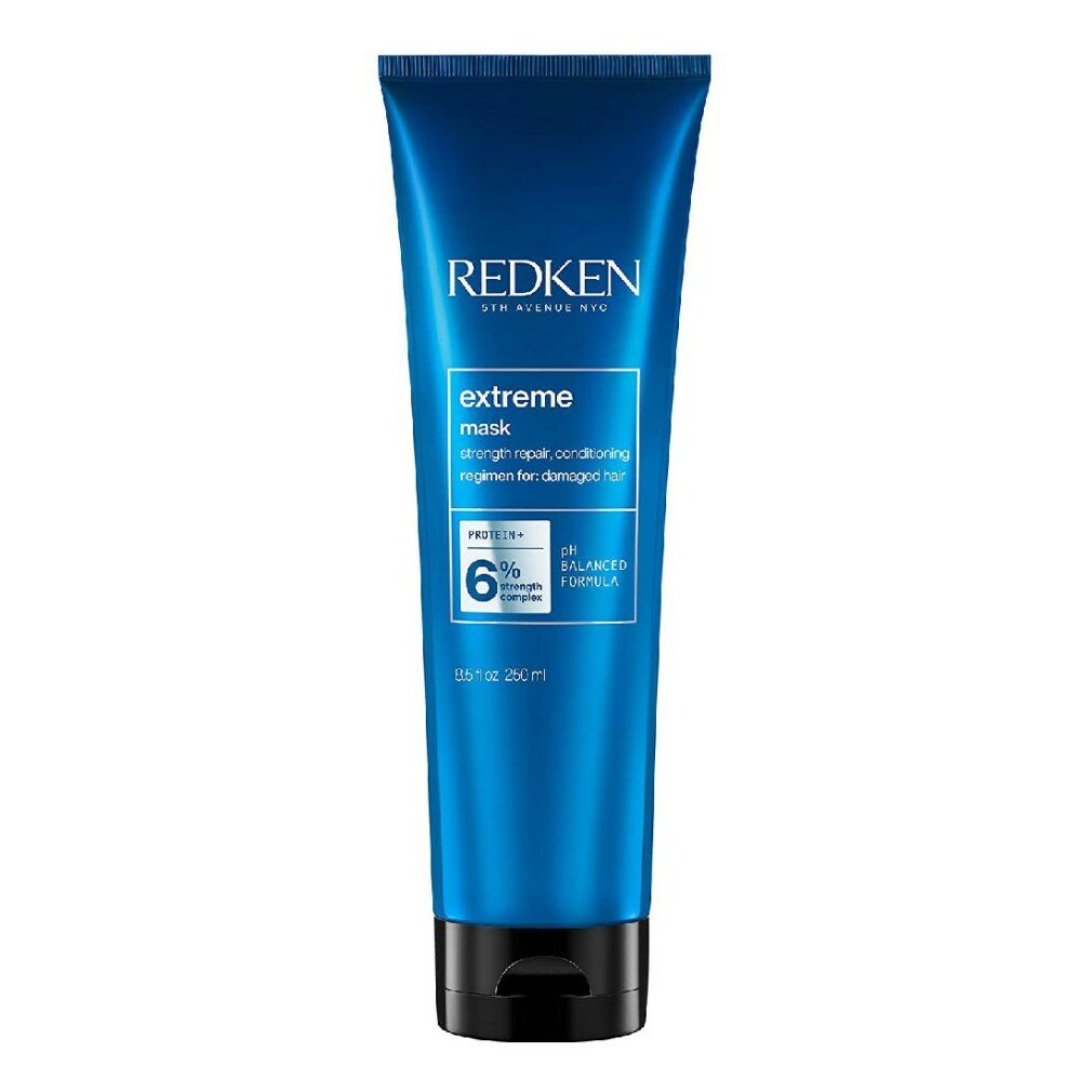 Tubo blu Redken extreme mask. Contiene 6% Strength Complex. 250ml. Formula pH bilanciato.