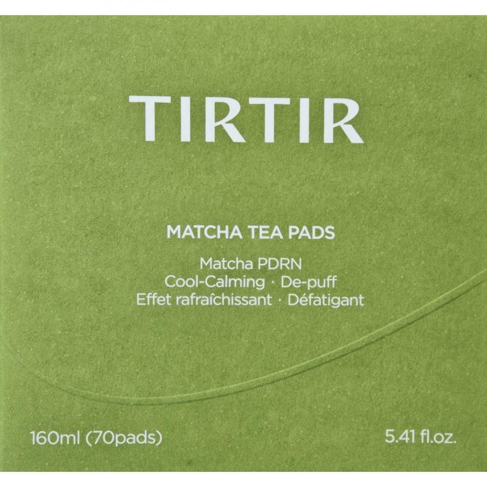 TIRTIR Matcha Tea Pads: 160ml (70 Pads). Matcha PDRN, fresco, calmante, decongestionante.