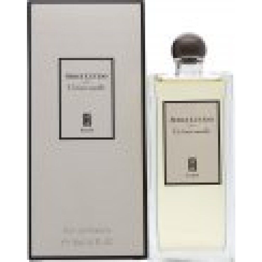 Flacone e confezione Serge Lutens Un bois vanille. Confezione rettangolare, flacone rettangolare con tappo scuro.