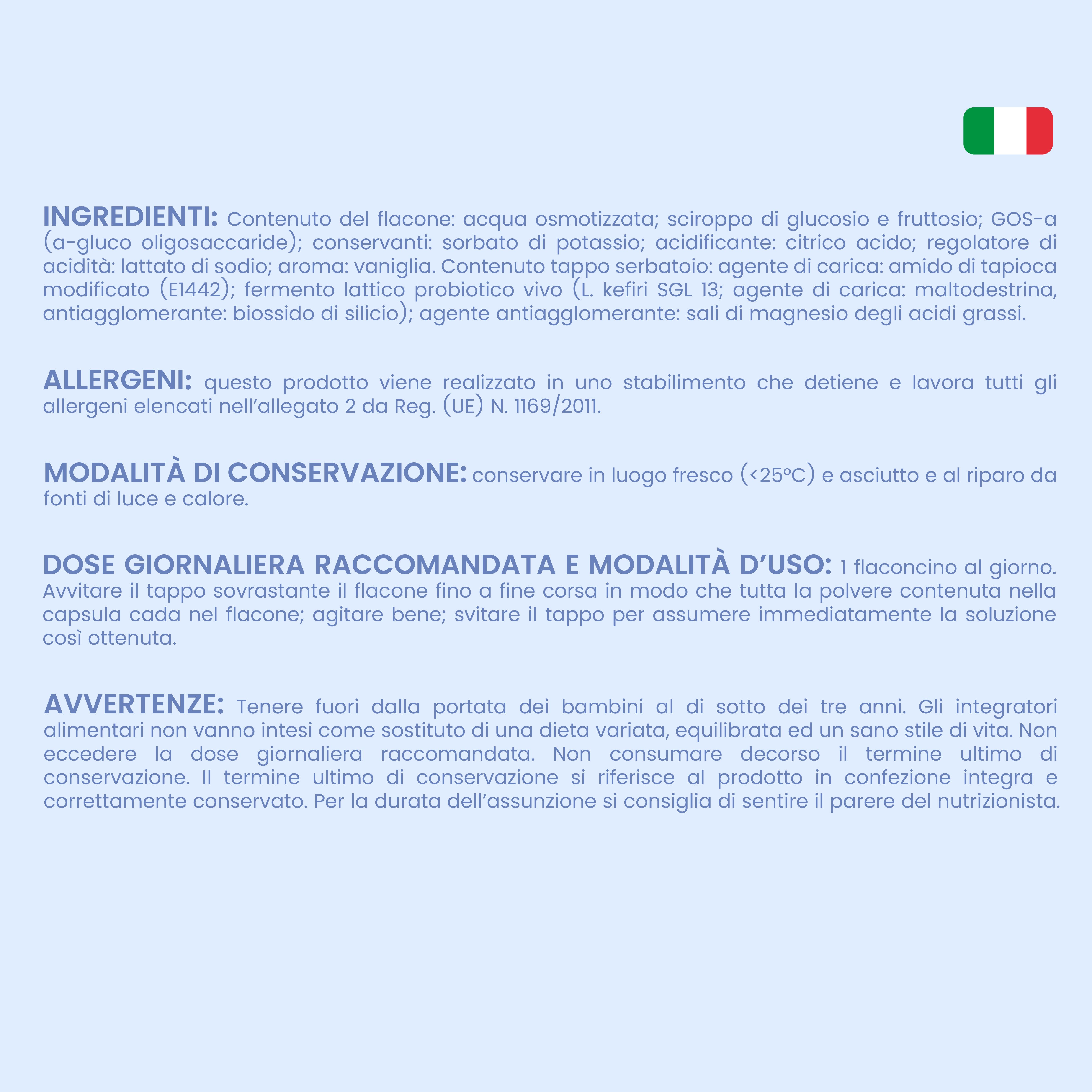 NTP BIOTECH - Keficol - 4 miliardi probiotici per equilibrio e disturbi intestinali – 10 Flaconcini