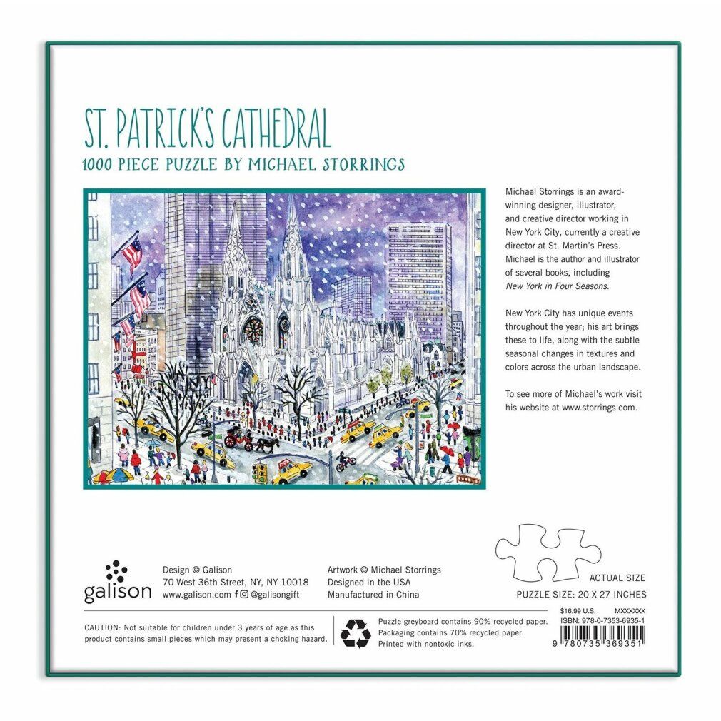 galison Puzzle Cattedrale di San Patrizio 1000 pezzi
