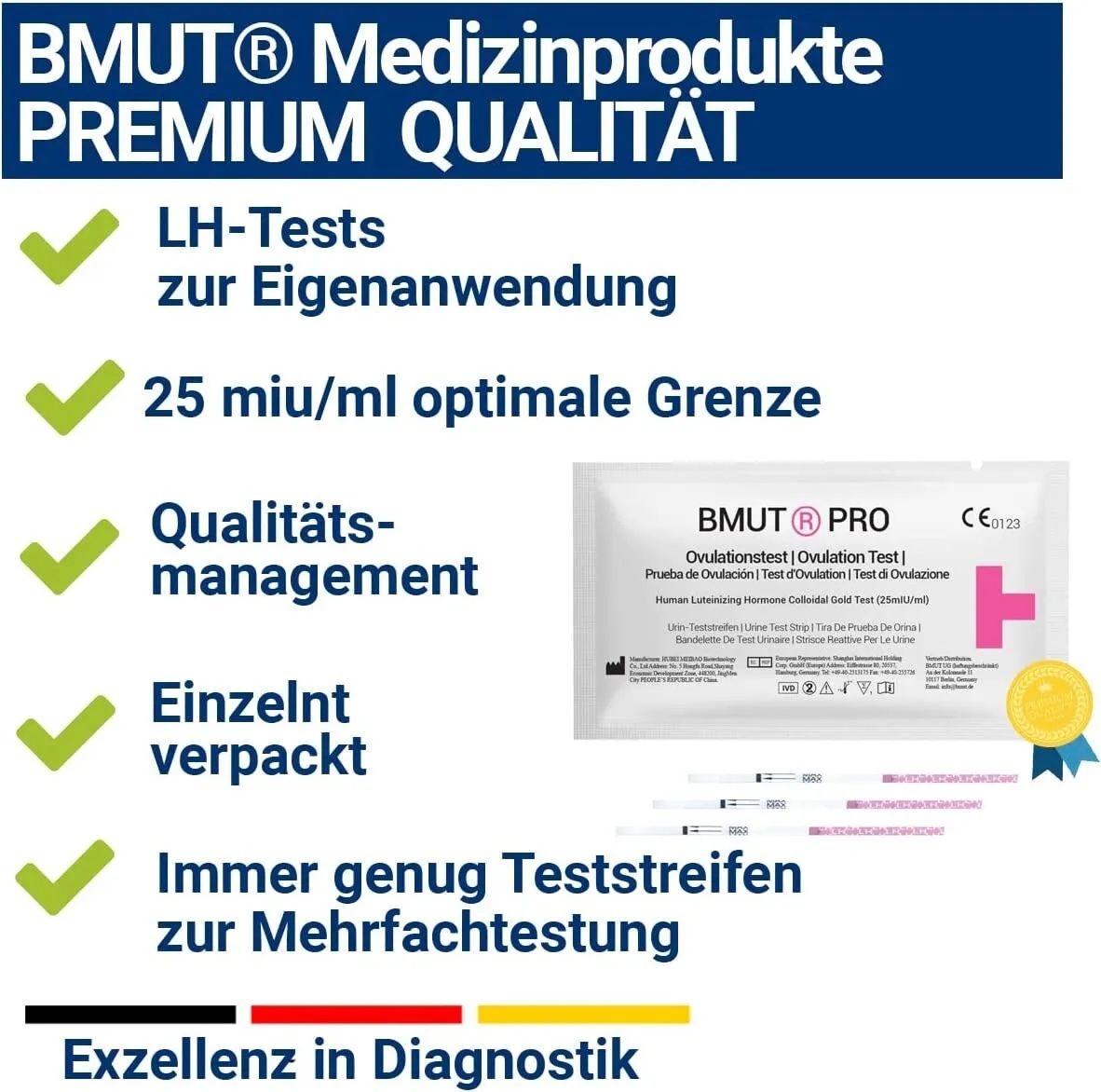 BMUT Ovulationsteststreifen + Schwangerschaftstest