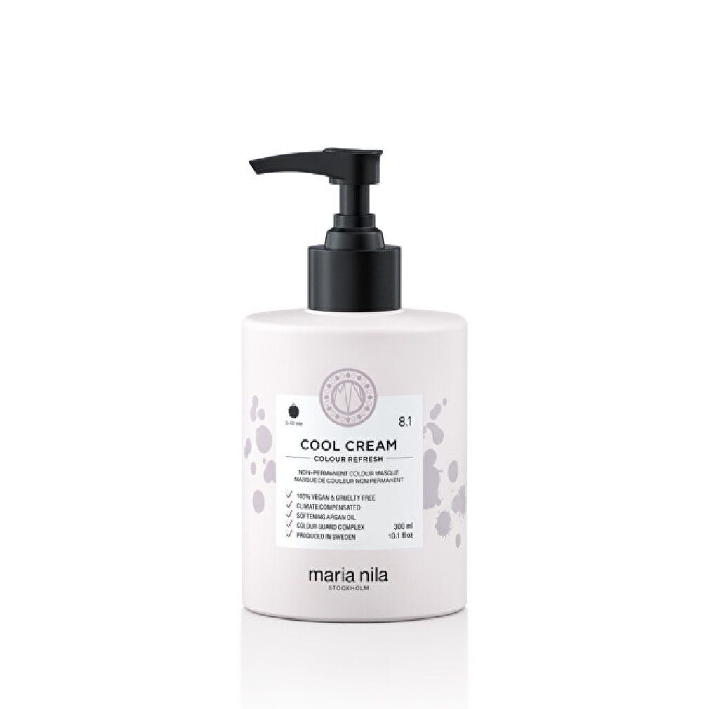 Maria Nila Cool Cream 8.1, flacone da 300ml con dispenser a pompa.