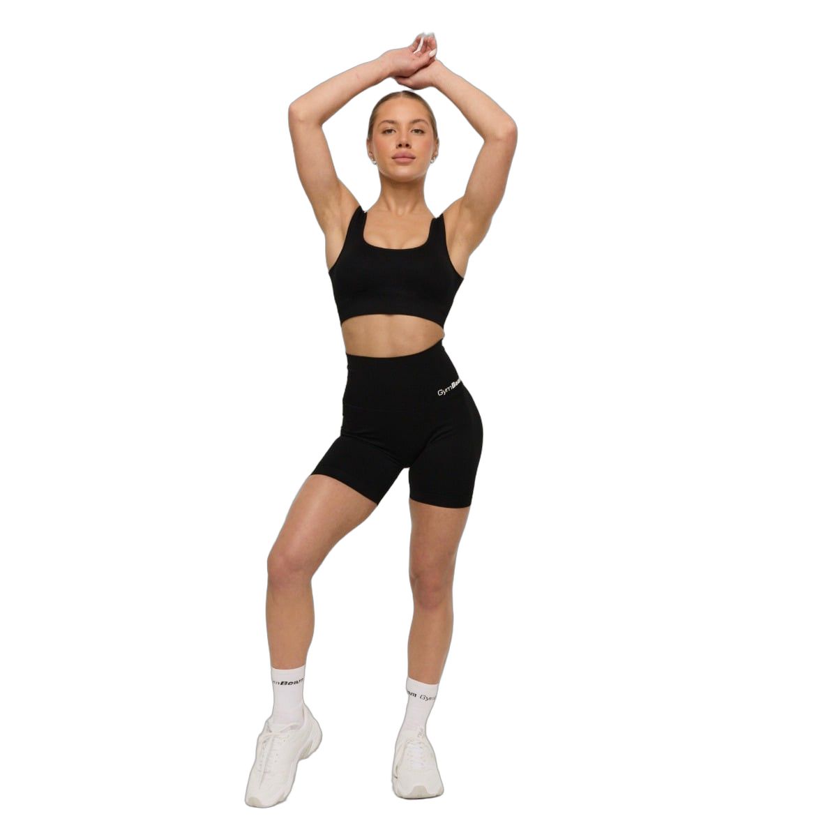 GymBeam Pantaloncini donna GymBabe slim a vita alta Black