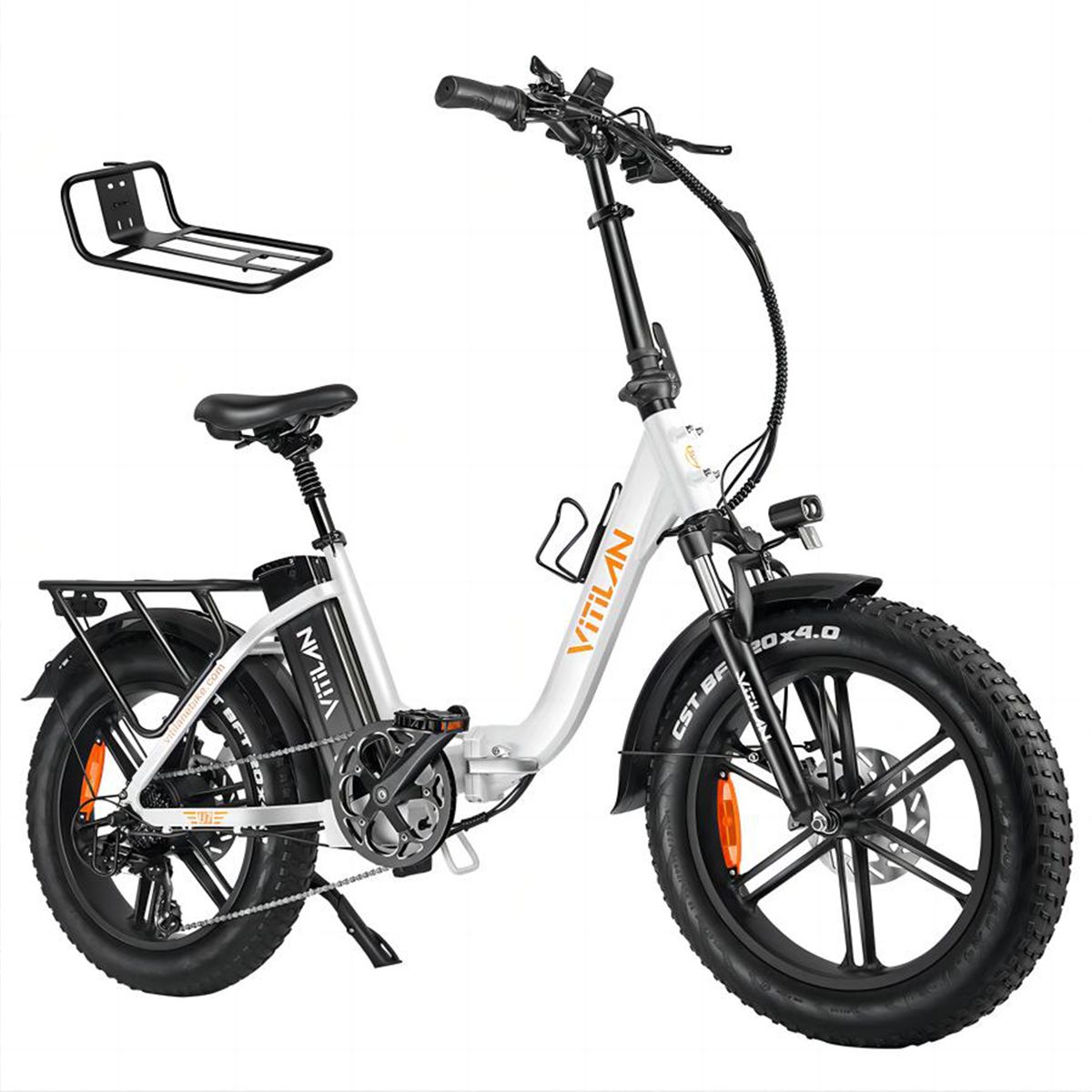 Vitilan U7 2.0 Faltbares Elektrofahrrad mit 48V 20Ah Akku