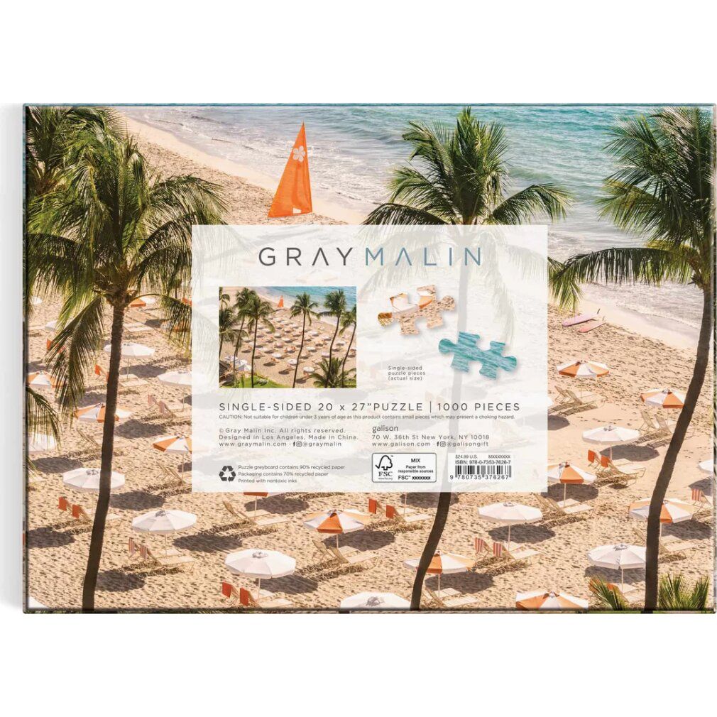 galison Puzzle Gray Malin: Beach Club 1000 pezzi