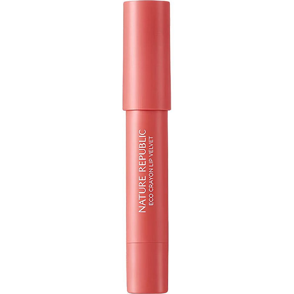 NATURE REPUBLIC By Flower Eco Crayon Lip Velvet 02 Pink Breeze – Rossetto vellutato
