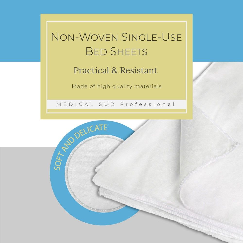 Medical Sud Lenzuola Monouso per Barella Emergenza in Tessuto non tessuto cm 100 x 200