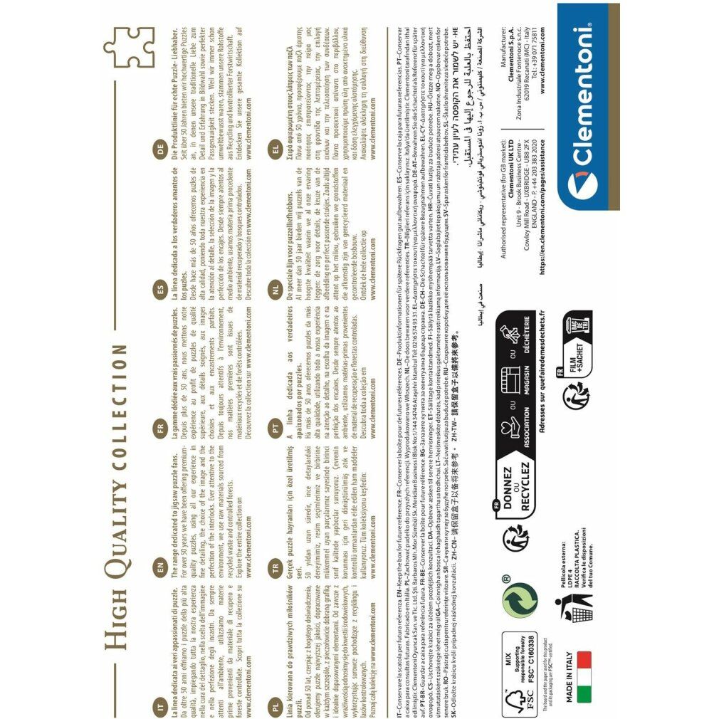 Puzzle da 1000 Pezzi - Style in the City: Milano