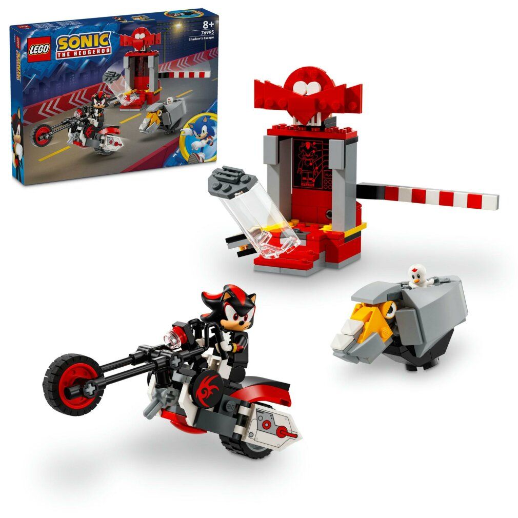 LEGO Sonic the Hedgehog 76995 La Fuga di Shadow the Hedgehog con Moto Giocattolo per Bambini 8+ Ann