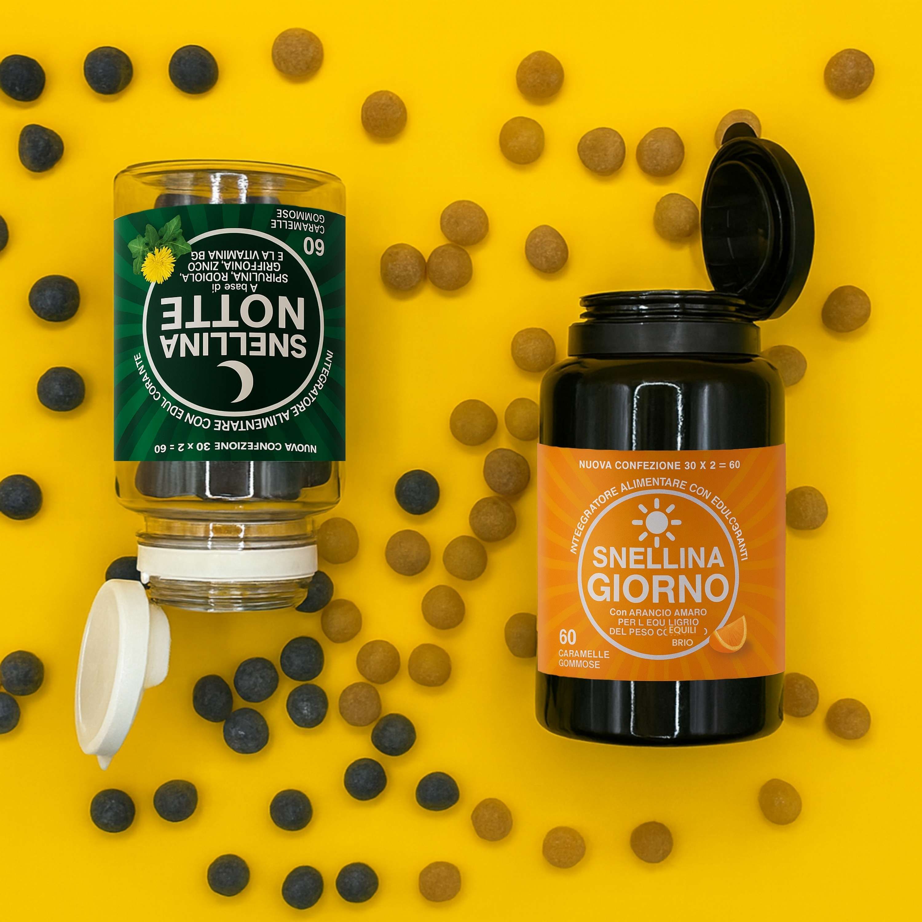 Aloha Labs Snellina Giorno & Notte Integratore Alimentare Dimagrante 120 gommose