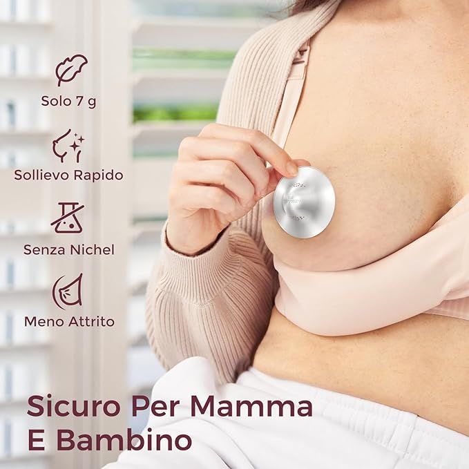 Coppette d’argento per l’allattamento Momcozy