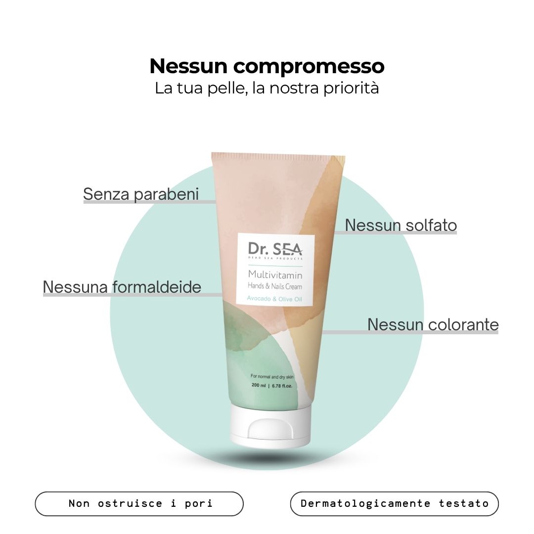Mani prima e dopo. Confronto. Miglioramento della pelle.