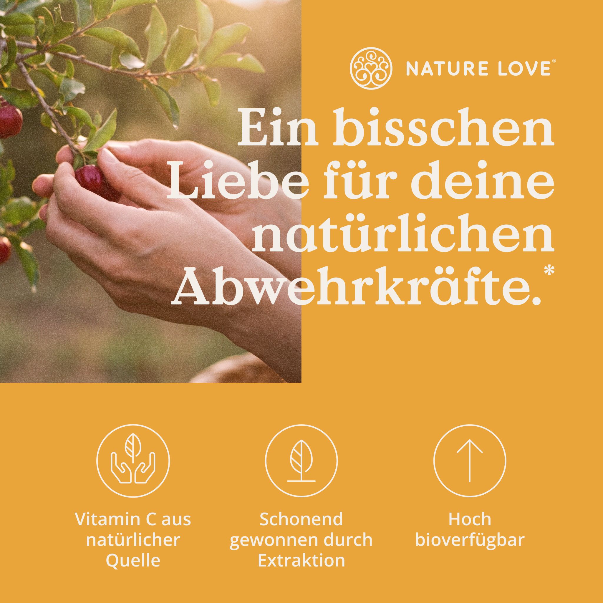 NATURE LOVE® Vitamina C da acerola biologica