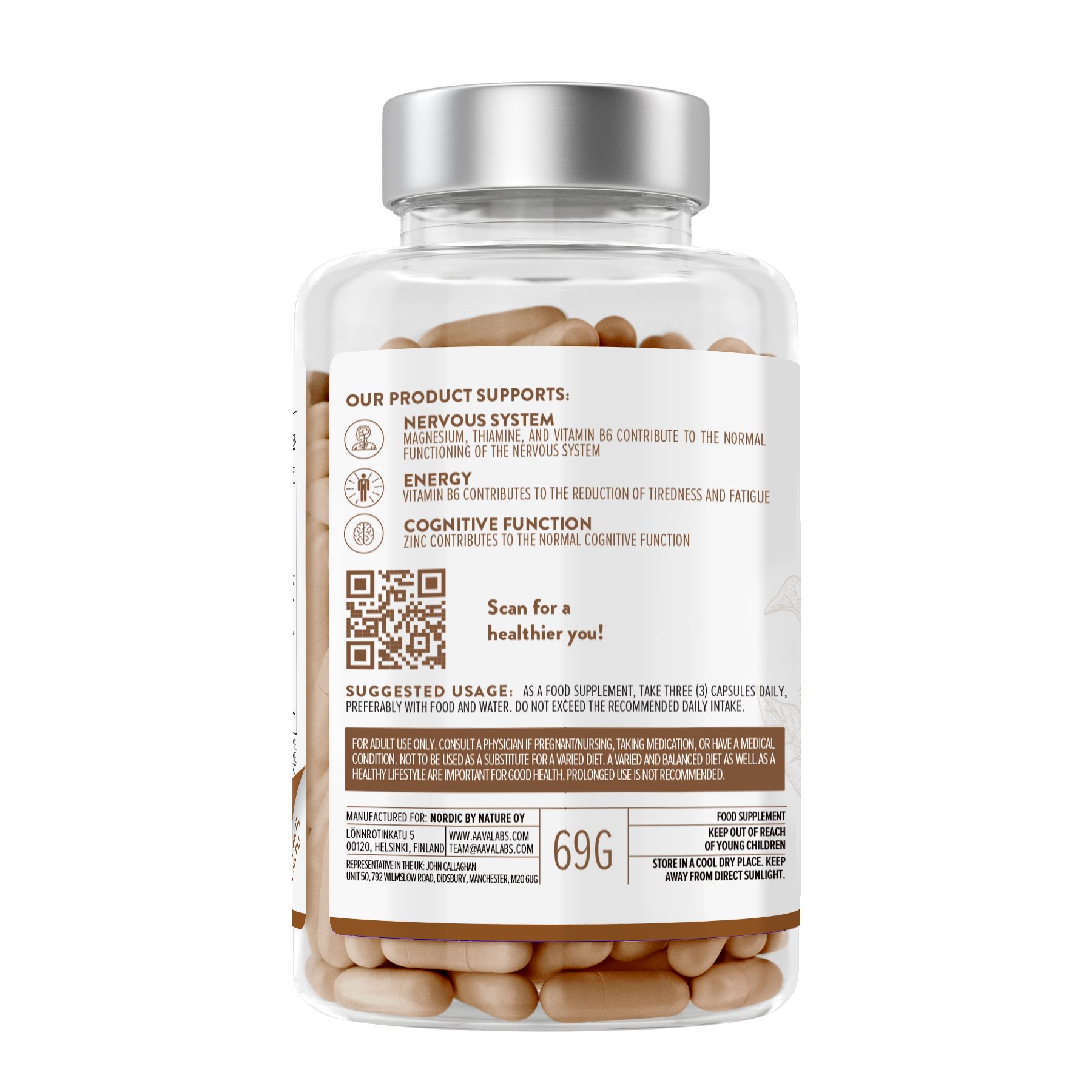 Aavalabs Ashwagandha KSM-66® – Con vitamina B6, magnesio e zinco