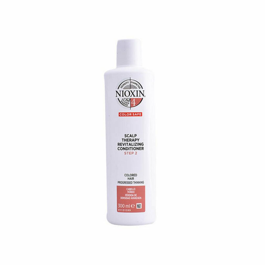 Flacone balsamo Nioxin Sistema 4, 300ml. Per capelli colorati con diradamento progressivo.