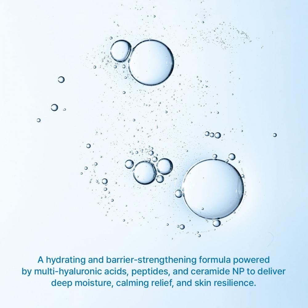 ARENCIA Deep Water Surge Serum 30 formula con bolle e gocce d'acqua.