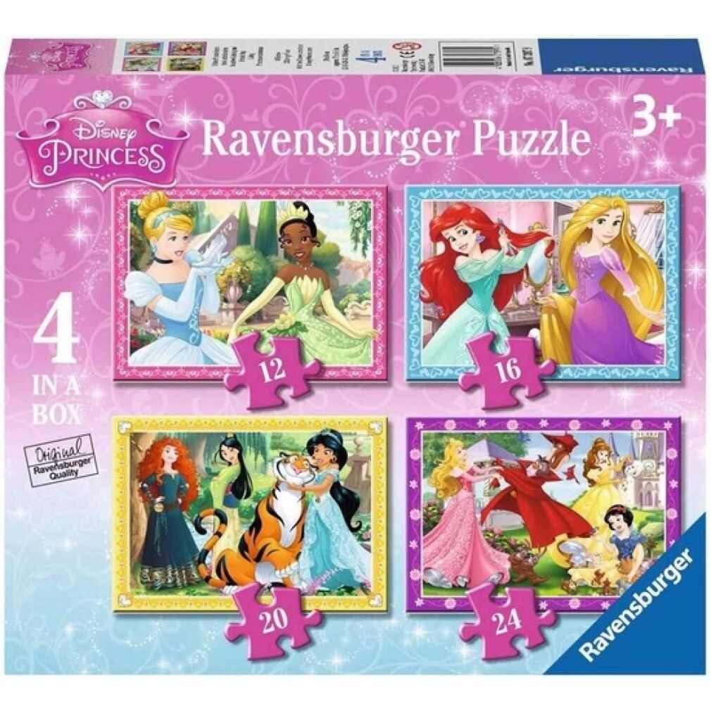 Puzzle della Principessa Disney, 4in1