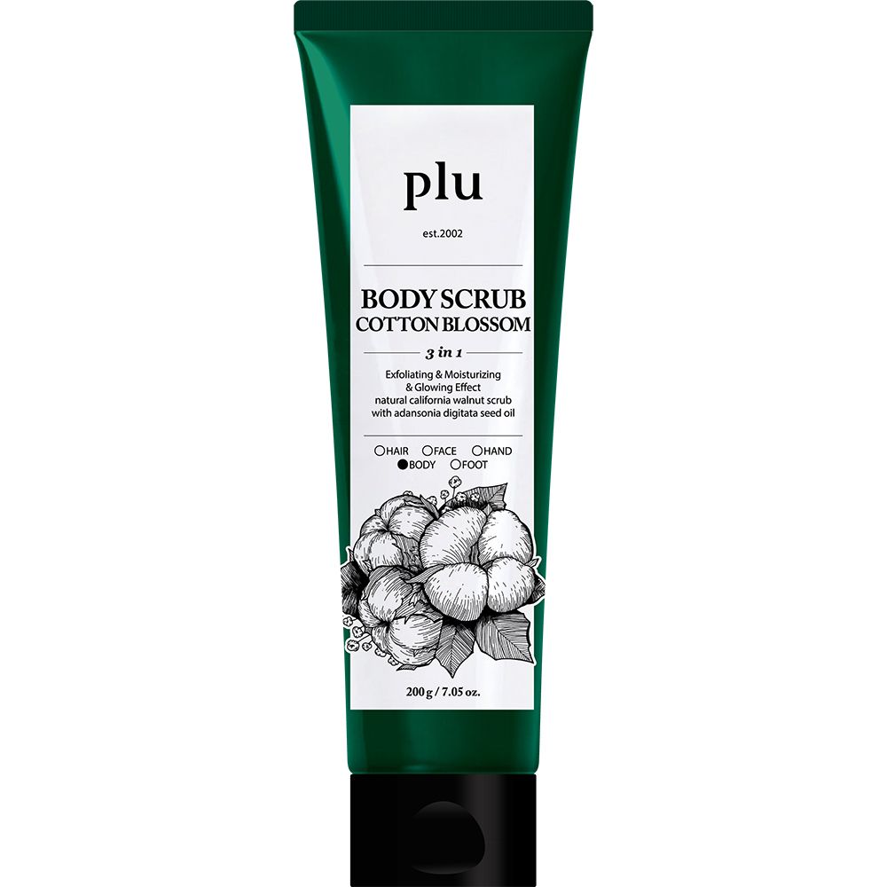 PLU Cotton Blossom Body Scrub – Esfoliante Corpo Delicato al Profumo di Cotone