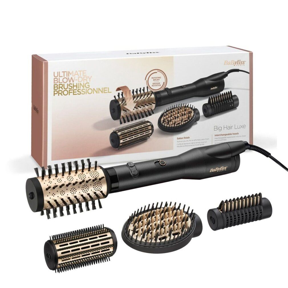 Confezione del prodotto con arricciacapelli e accessori. Logo BaByliss. Nome del prodotto.