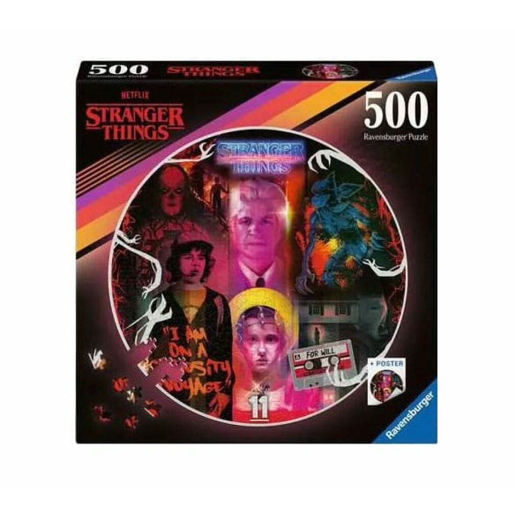 Puzzle rotondo di Stranger Things Gli amici non mentono (500 pezzi)