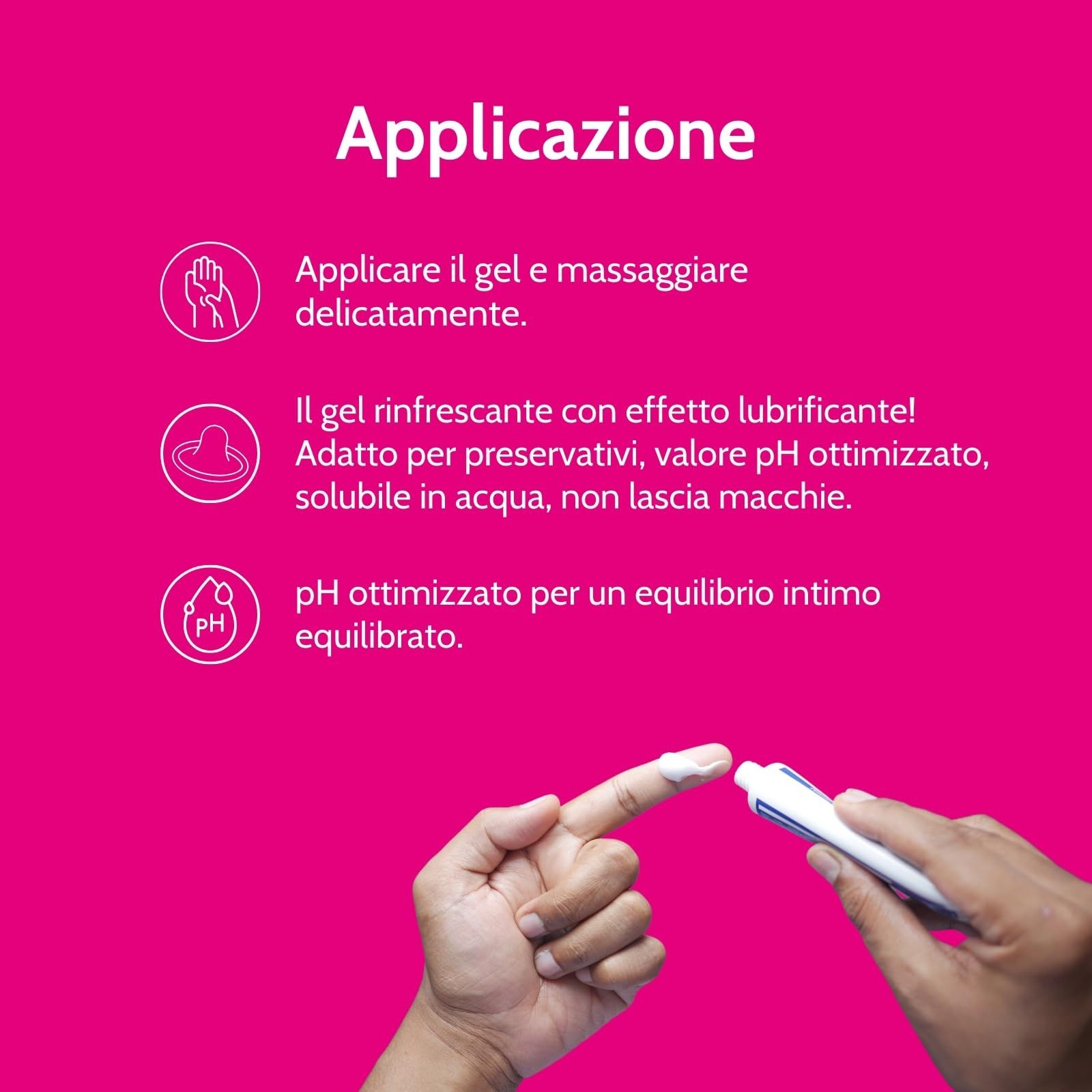 Tubo e scatola di gel stimolante Clitorisex, rosa e bianco.