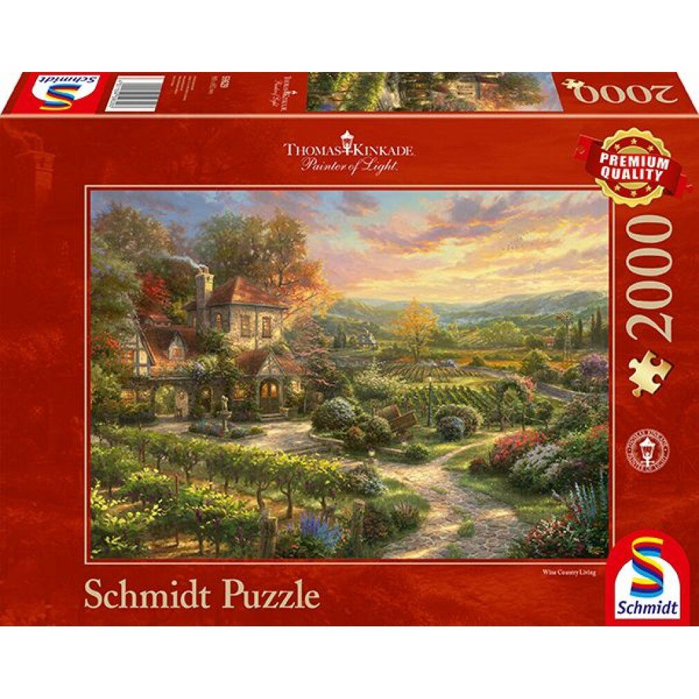Thomas Kinkade - Nei vigneti - Puzzle da 2000 pezzi