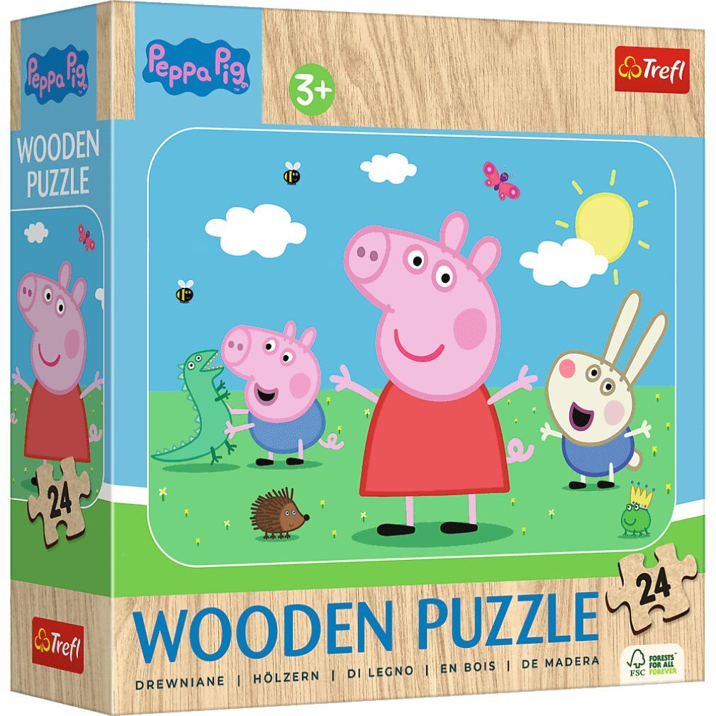 Puzzle in legno di Peppa Pig trefl: Incontra la süße Peppa 24 pezzi