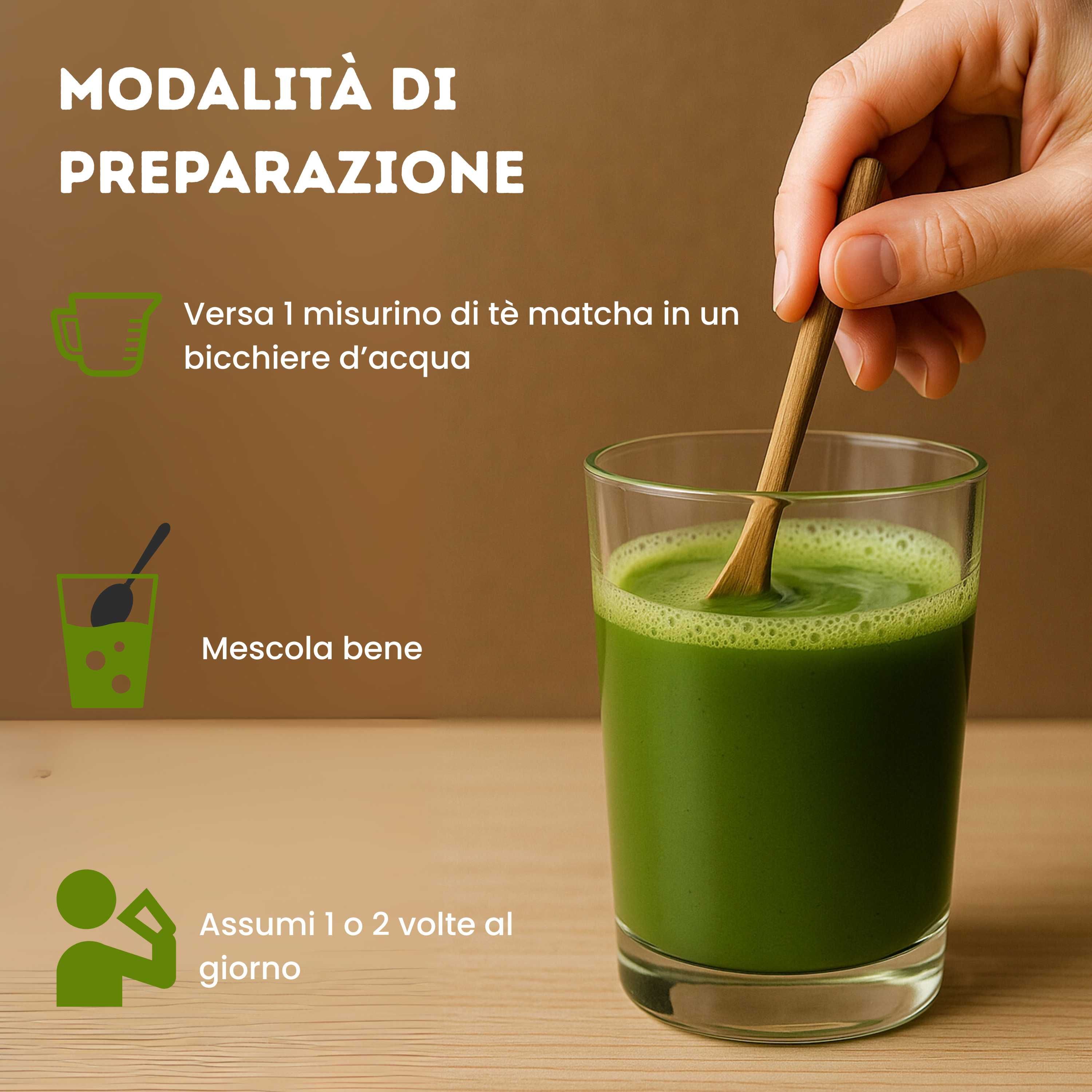 Aloha labs Tè Matcha PLUS Integratore Alimentare Drenante e Metabolico