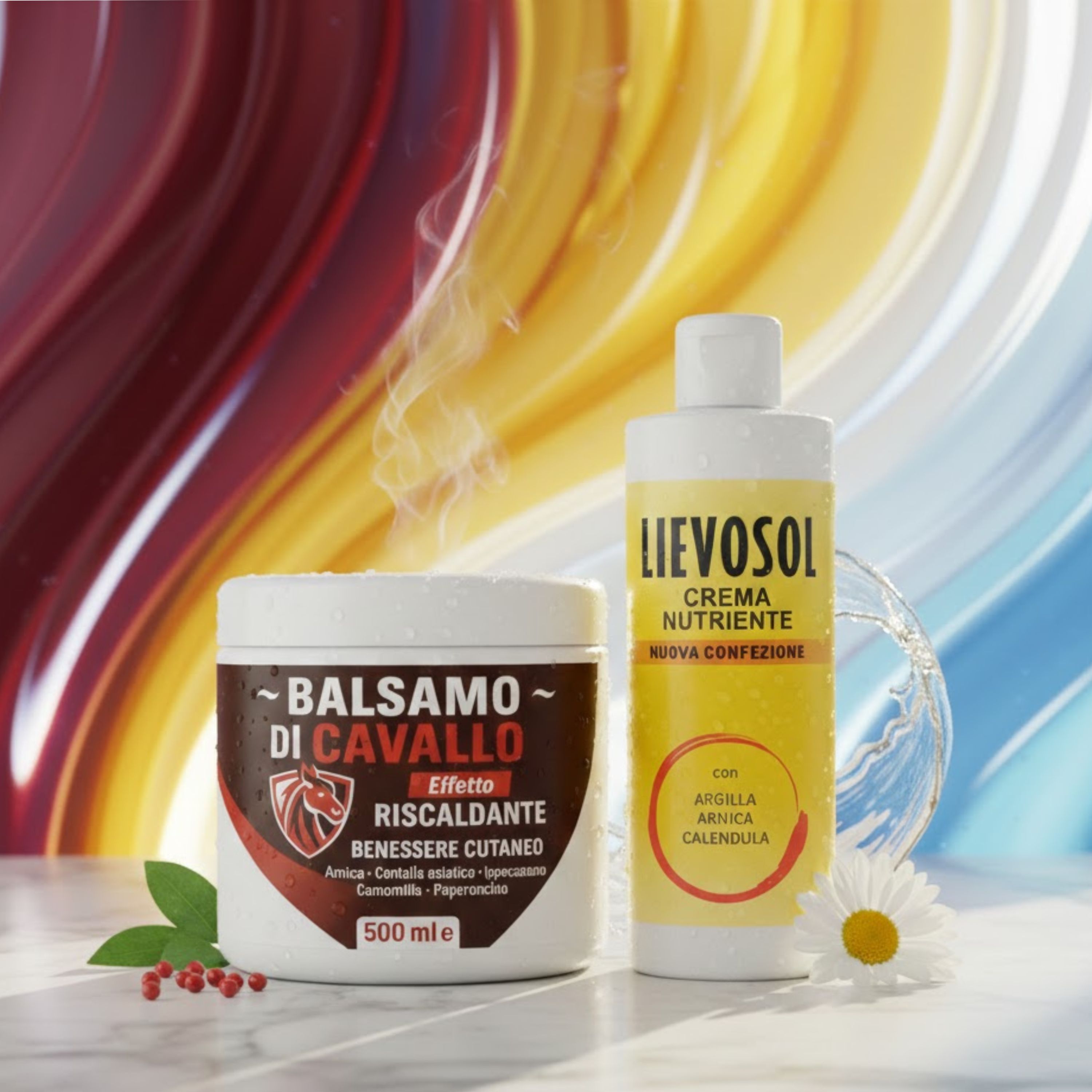 Aloha Labs - Lievosol Crema Nutriente + Balsamo di Cavallo Effetto Riscaldante