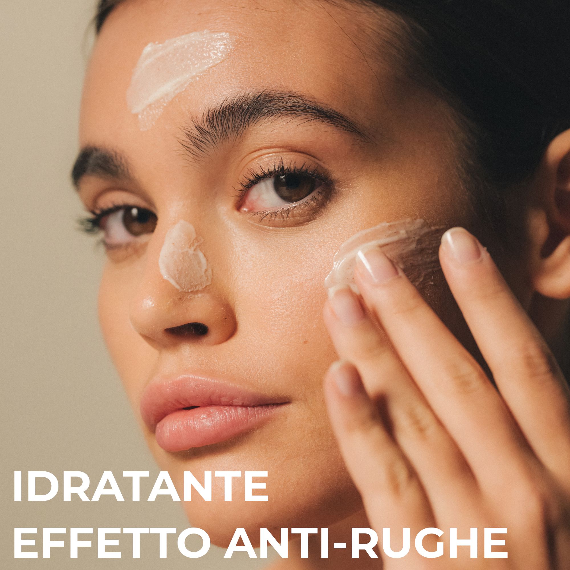 Alkemy Crema Viso Antirughe Idratante con Peptide Anti-Età e Acido Ialuronico per pelle secca