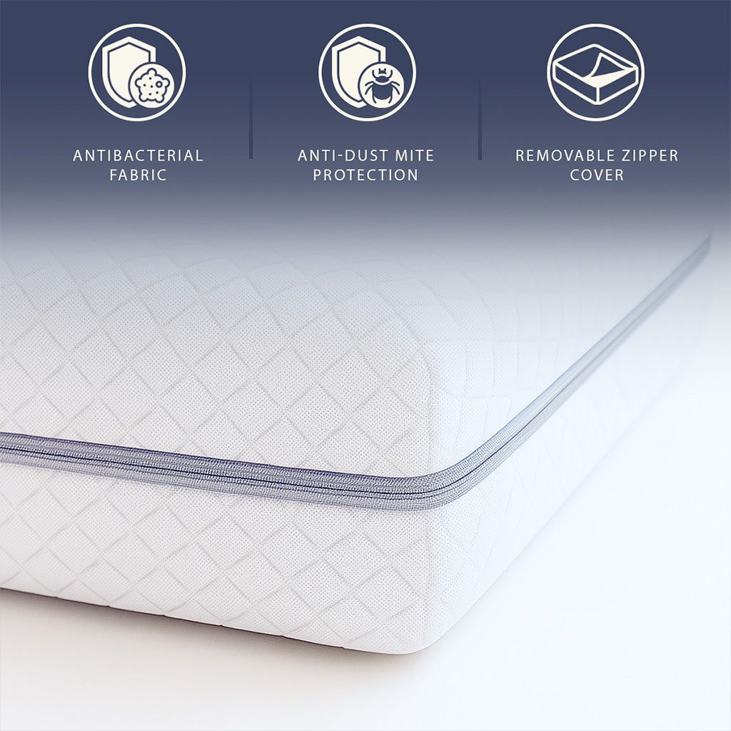 The White Stone Topper 180x200 in Memory Foam a 9 Zone Differenziate | Alto 5 cm