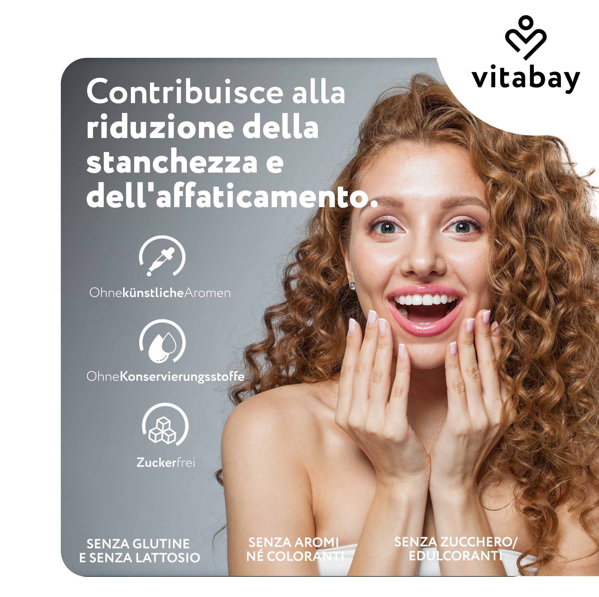 Donna riccia, Vitabay Selenio per capelli e unghie normali.